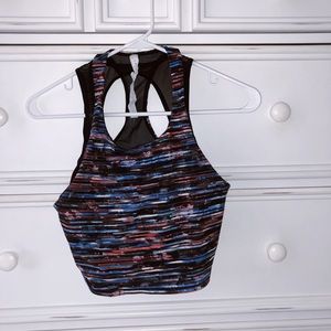 Lululemon workout crop top with built in bra